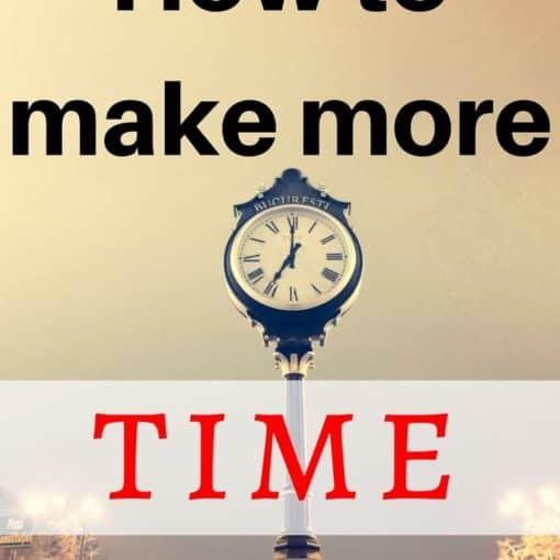 how to make more time